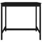 vidaXL Puutarhapöytä musta 121x82,5x110 cm täysi mänty hinta ja tiedot | Puutarhapöydät | hobbyhall.fi
