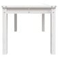 vidaXL Puutarhapöytä valkoinen 82,5x50,5x45 cm täysi mänty hinta ja tiedot | Puutarhapöydät | hobbyhall.fi