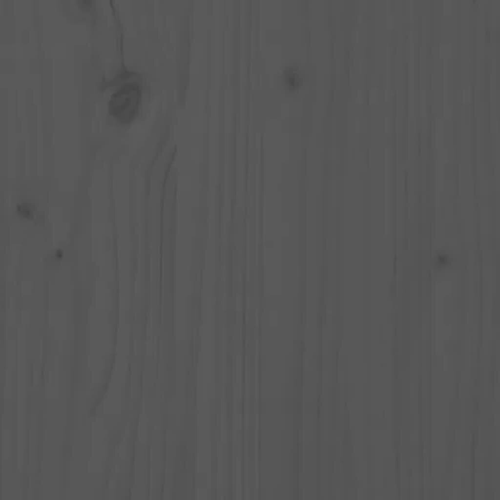 vidaXL Puutarhapöytä harmaa 82,5x50,5x45 cm täysi mänty hinta ja tiedot | Puutarhapöydät | hobbyhall.fi