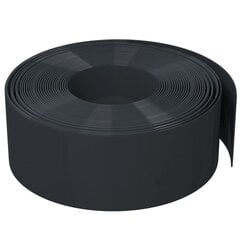 vidaXL Puutarhareunus musta 10 m 20 cm polyeteeni hinta ja tiedot | Aidat ja tarvikkeet | hobbyhall.fi