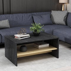 Apollon sohvapöytä, musta/ruskea hinta ja tiedot | Sohvapöydät | hobbyhall.fi
