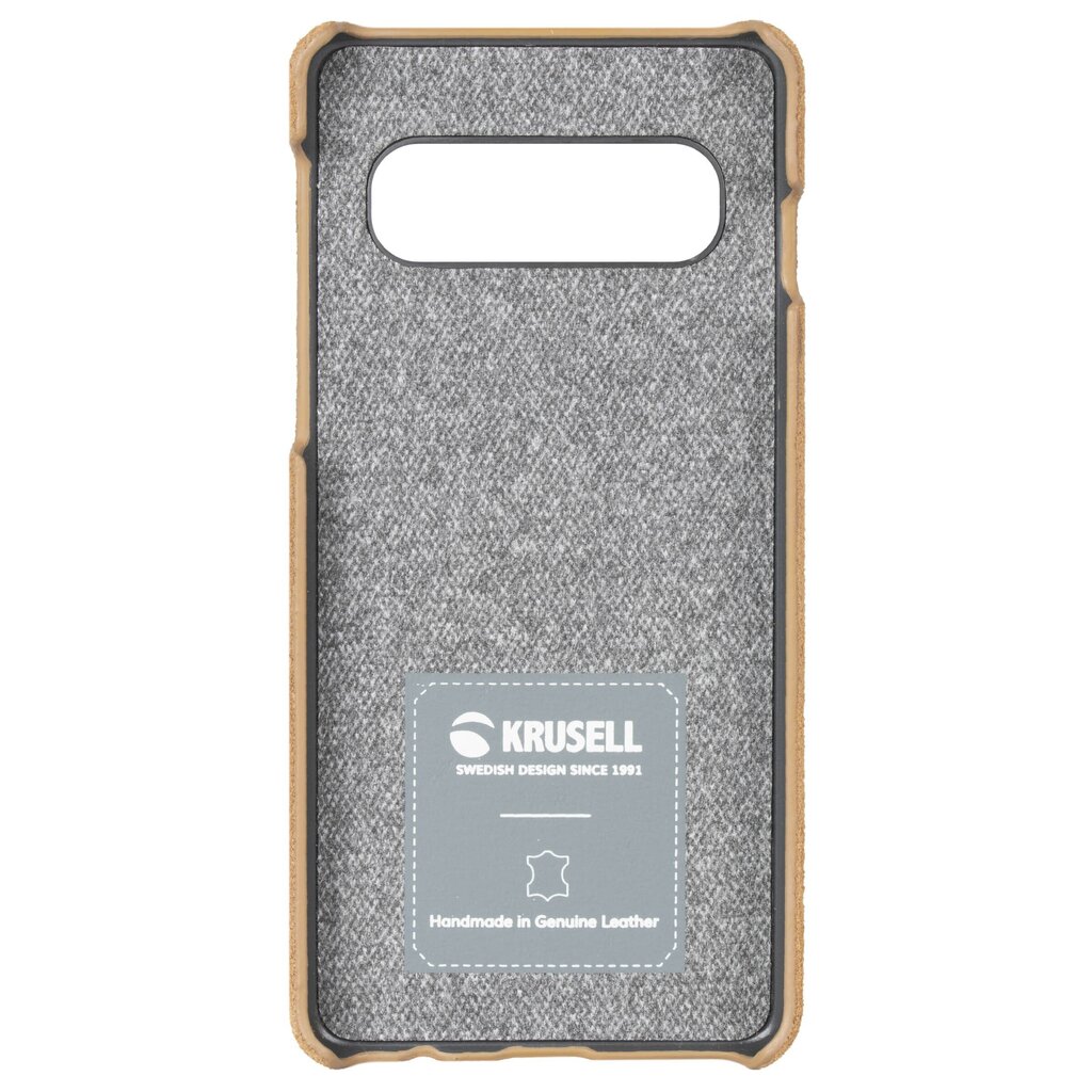 Puhelinkuori Krusell Broby Cover, sopii Samsung Galaxy S10+:lle, ruskea hinta ja tiedot | Puhelimen kuoret ja kotelot | hobbyhall.fi