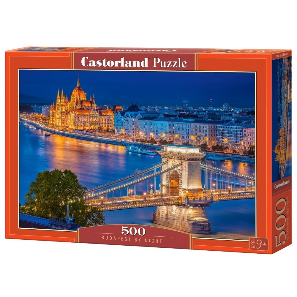 Palapeli Castorland Budapest by Night, 500 o. hinta ja tiedot | Palapelit | hobbyhall.fi