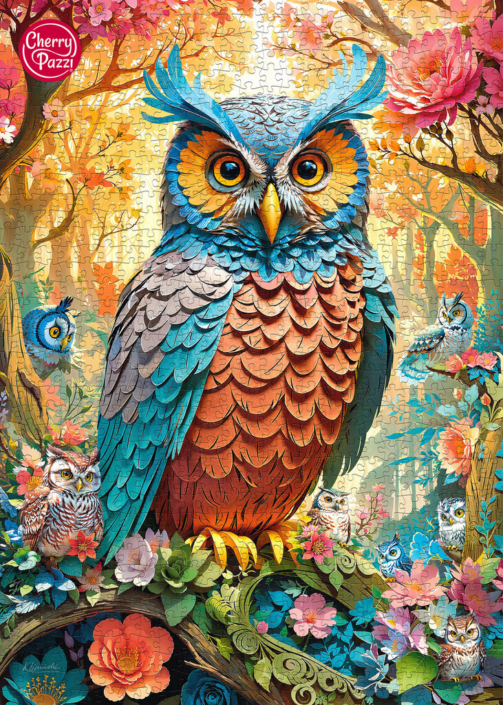 Palapeli CherryPazzi Quilled Owl, 1000 o. hinta ja tiedot | Palapelit | hobbyhall.fi