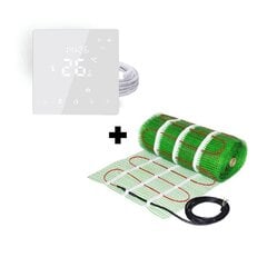 Lattialämmitysverkko Wellmo MAT 4m2 + ohjelmoitava termostaatti Feelspot WTH22.16 hinta ja tiedot | Lattialämmitys | hobbyhall.fi