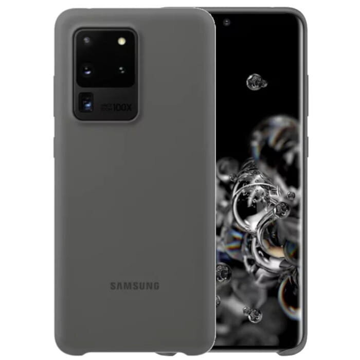 Samsung Galaxy S20 Ultra silikonikuori, harmaa hinta ja tiedot | Puhelimen kuoret ja kotelot | hobbyhall.fi