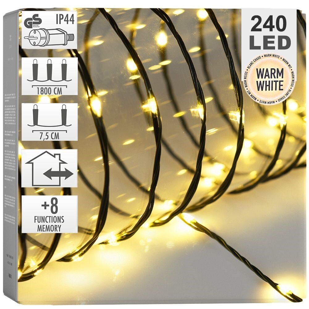 Joulukuusen valot 240 LED hinta ja tiedot | Jouluvalot | hobbyhall.fi