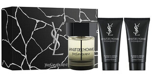 Yves Saint Laurent La Nuit De L'Homme miesten setti: Hajuvesi EDT, 100 ml + suihkugeeli 2 kpl x 50 ml hinta ja tiedot | Miesten hajuvedet | hobbyhall.fi