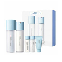 Laneige Water Bank sarja naisille: hyaluroniemulsio, 120 ml + hyaluroniesenssivesi, 160 ml + emulsio, 10 ml + kasvovesi, 10 ml + puhdistusvaahto, 10 g hinta ja tiedot | Kasvovoiteet | hobbyhall.fi