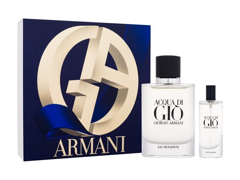 Setti Giorgio Armani miehille: Hajuvesi 125 ml + Eau de Parfum 15 ml hinta ja tiedot | Miesten hajuvedet | hobbyhall.fi