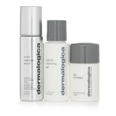 Dermalogica The Personalized Skin Care Set ihonhoitosetti: puhdistusgeeli, 50 ml + kuorinta-aine, 13 g + Smart Response seerumi, 30 ml hinta ja tiedot | Kasvojen puhdistusaineet | hobbyhall.fi