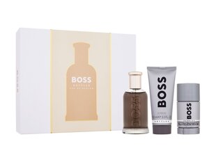Sarja Hugo Boss Boss Bottled miehille: Eau de Parfum, 100 ml + Eau de Parfum, 10 ml + suihkugeeli, 100 ml hinta ja tiedot | Miesten hajuvedet | hobbyhall.fi