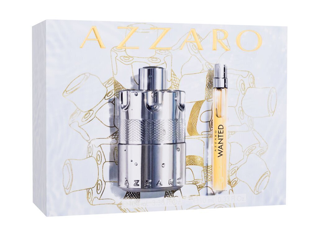 Sarja Azzaro Wanted miehille: Eau de Parfum EDP, 100 ml + Eau de Parfum EDP, 10 ml hinta ja tiedot | Miesten hajuvedet | hobbyhall.fi