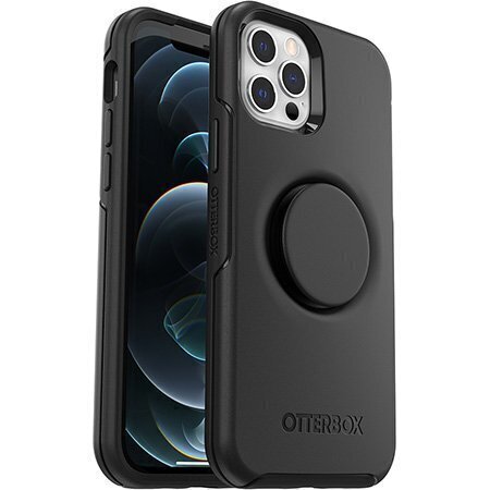 OTTER+POP SYMMETRY IPHONE 12 / IPHONE 12 PRO BLACK hinta ja tiedot | Puhelimen kuoret ja kotelot | hobbyhall.fi