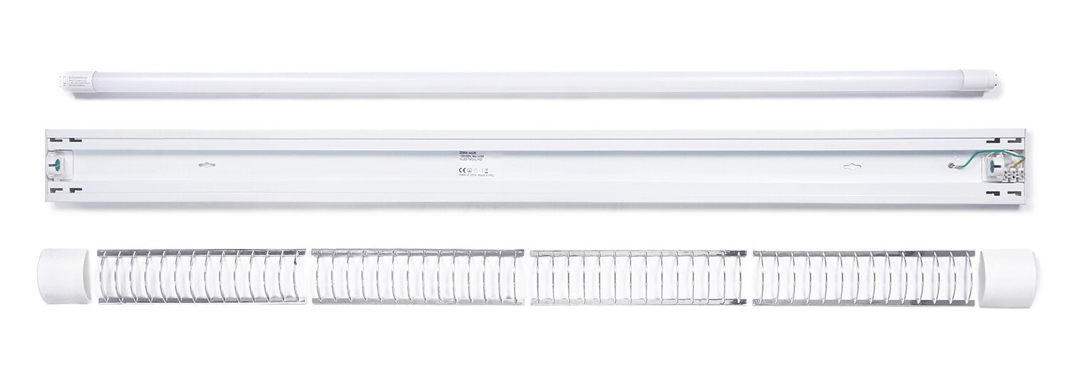 R2 valaisin LED T8 loistelampuille, 1x120cm hinta ja tiedot | Riippuvalaisimet | hobbyhall.fi