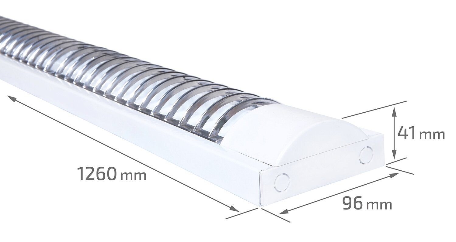 R2 valaisin LED T8 loistelampuille, 1x120cm hinta ja tiedot | Riippuvalaisimet | hobbyhall.fi