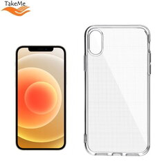 TakeMe "Clear" series Transparent 2mm thin back cover case for Apple iPhone 12 mini hinta ja tiedot | Puhelimen kuoret ja kotelot | hobbyhall.fi