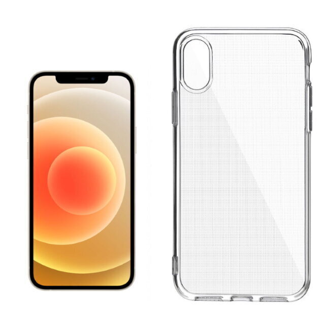 TakeMe "Clear" series Transparent 2mm thin back cover case for Apple iPhone 12 mini hinta ja tiedot | Puhelimen kuoret ja kotelot | hobbyhall.fi