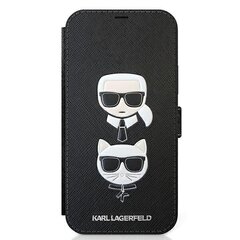 Karl Lagerfeld KLFLBKP12MSAKICKCBK, iPhone 12/12 Pro 6.1, musta hinta ja tiedot | Puhelimen kuoret ja kotelot | hobbyhall.fi