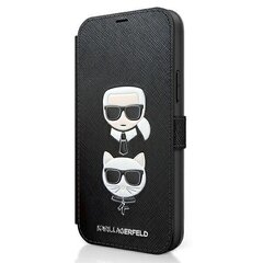 Karl Lagerfeld KLFLBKP12MSAKICKCBK, iPhone 12/12 Pro 6.1, musta hinta ja tiedot | Puhelimen kuoret ja kotelot | hobbyhall.fi