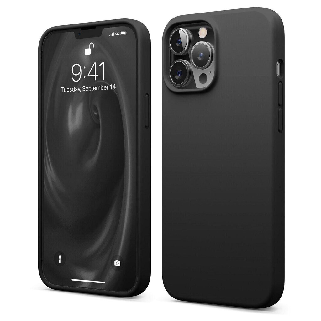 Riff silikoninen suojakuori Apple iPhone 14 Pro Black hinta ja tiedot | Puhelimen kuoret ja kotelot | hobbyhall.fi