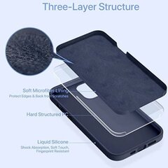 Riff silikoninen suojakuori Apple iPhone 15 Plus Dark blue hinta ja tiedot | Puhelimen kuoret ja kotelot | hobbyhall.fi