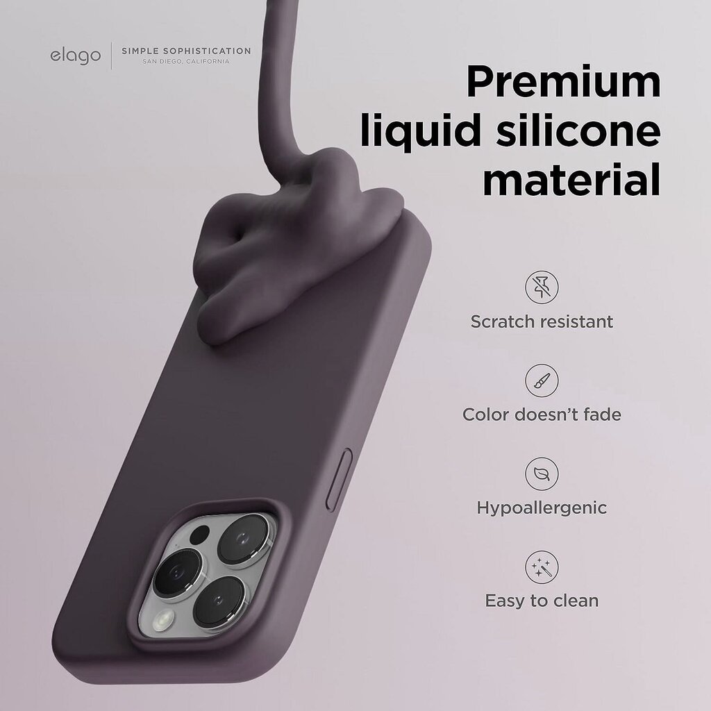 Riff silikoninen suojakuori Apple iPhone 15 Plus Violet hinta ja tiedot | Puhelimen kuoret ja kotelot | hobbyhall.fi