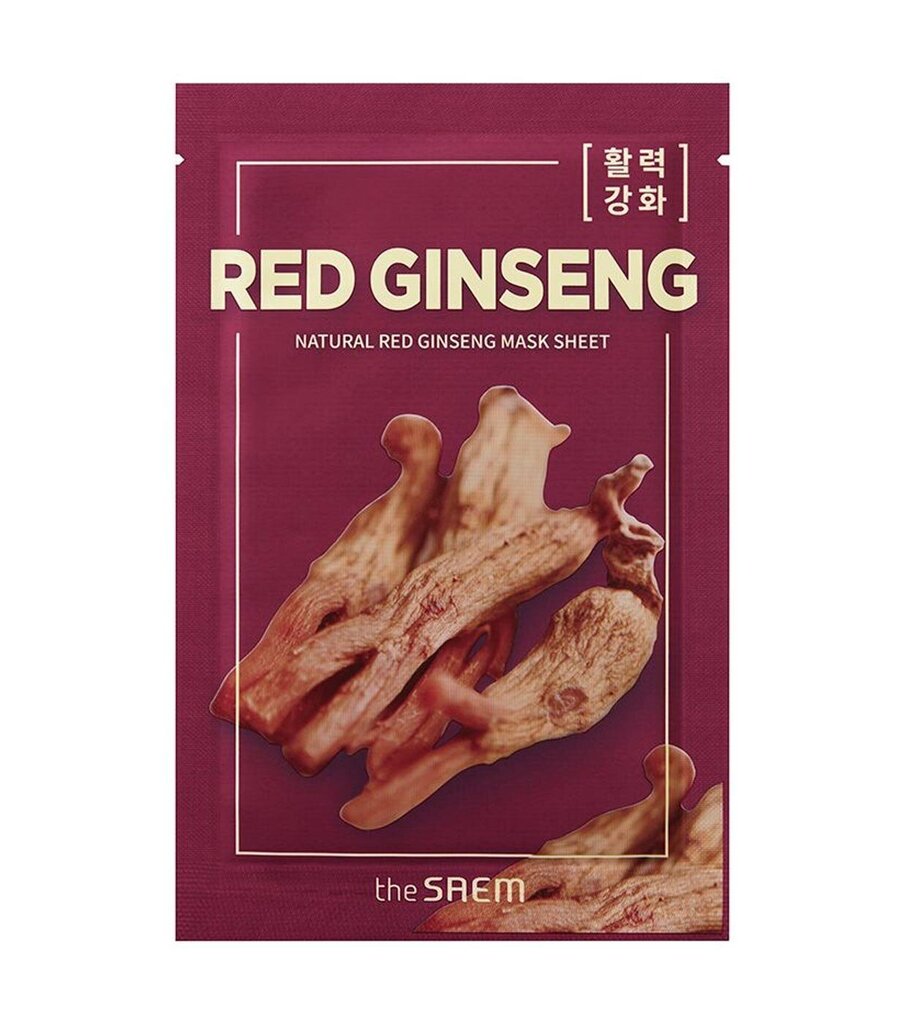 Arkkinaamio The Saem Natural Red Ginseng, 21 ml hinta ja tiedot | Kasvonaamiot ja silmänalusaamiot | hobbyhall.fi