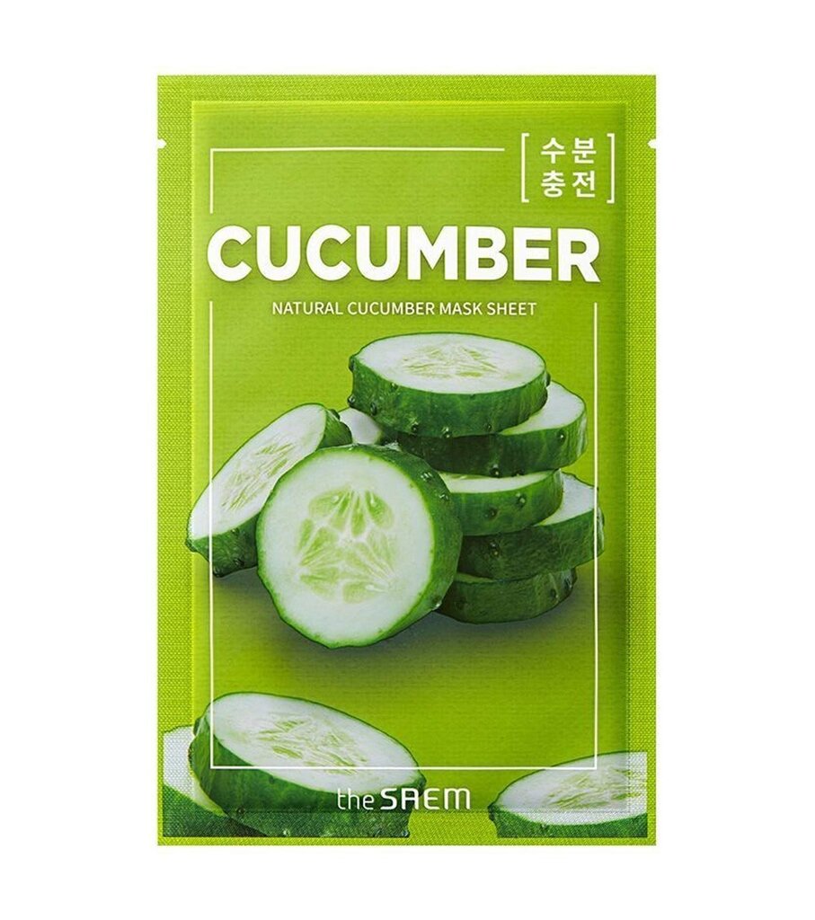 Arkkinaamio The Saem Natural Cucumber, 21 ml hinta ja tiedot | Kasvonaamiot ja silmänalusaamiot | hobbyhall.fi
