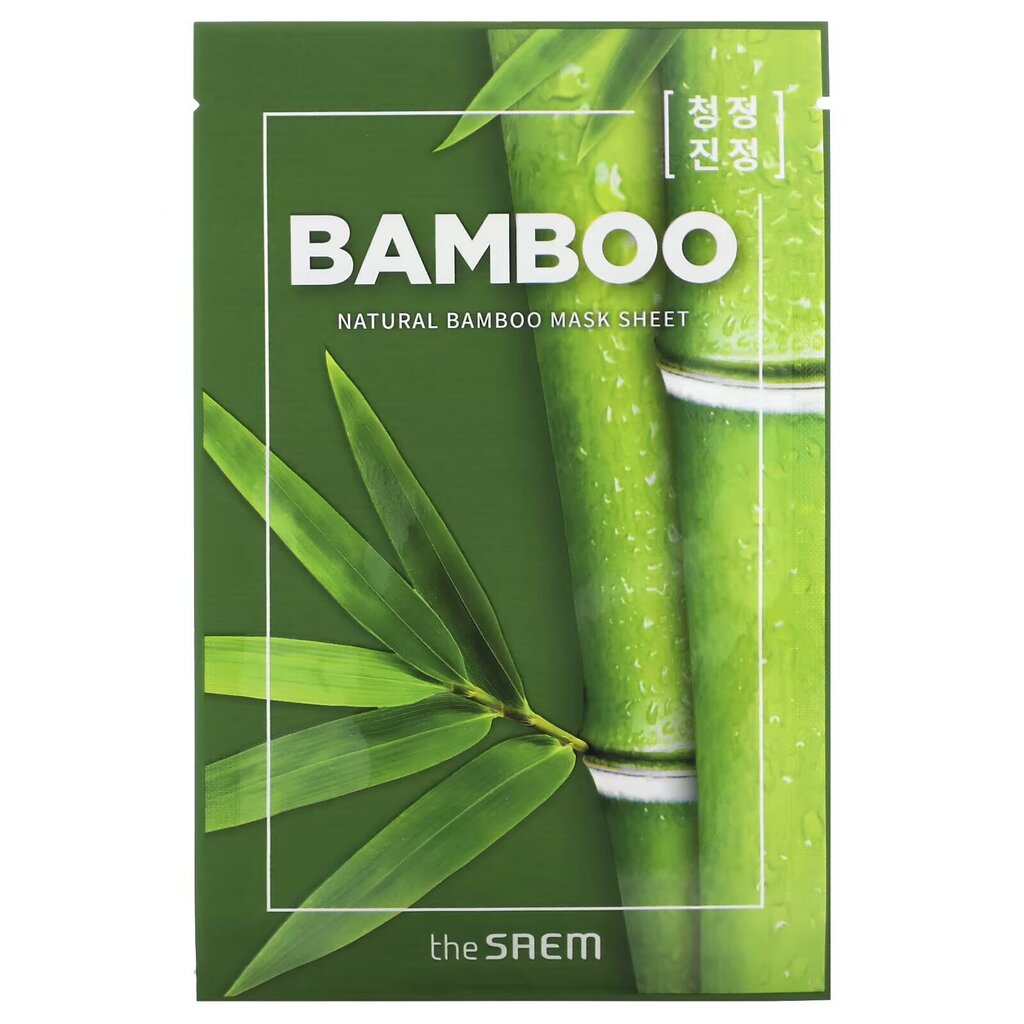Arkkinaamio The Saem Natural Bamboo, 21 ml hinta ja tiedot | Kasvonaamiot ja silmänalusaamiot | hobbyhall.fi