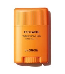 Vedenkestävä kynämäinen kasvosuoja The Saem Eco Earth Waterproof SPF 50+ PA++++, 17 g hinta ja tiedot | The Saem Hajuvedet ja kosmetiikka | hobbyhall.fi