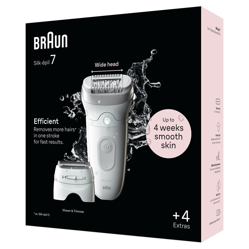 Braun SE7-041 Silk-épil 7 hinta ja tiedot | Epilaattorit ja karvanpoistolaitteet | hobbyhall.fi