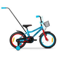 Lasten pyörä Tabou Rocket 16'' sininen/punainen hinta ja tiedot | Polkupyörät | hobbyhall.fi