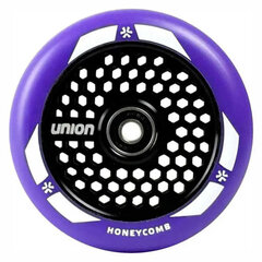 Potkulaudan pyörä Union Honeycomb Pro Scooter Wheel 110mm, violetti/musta hinta ja tiedot | Union Ulkoilu | hobbyhall.fi