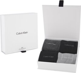 Calvin Klein miesten sukat, 4 kpl lahjapakkauksessa, musta-harmaa hinta ja tiedot | Miesten sukat | hobbyhall.fi