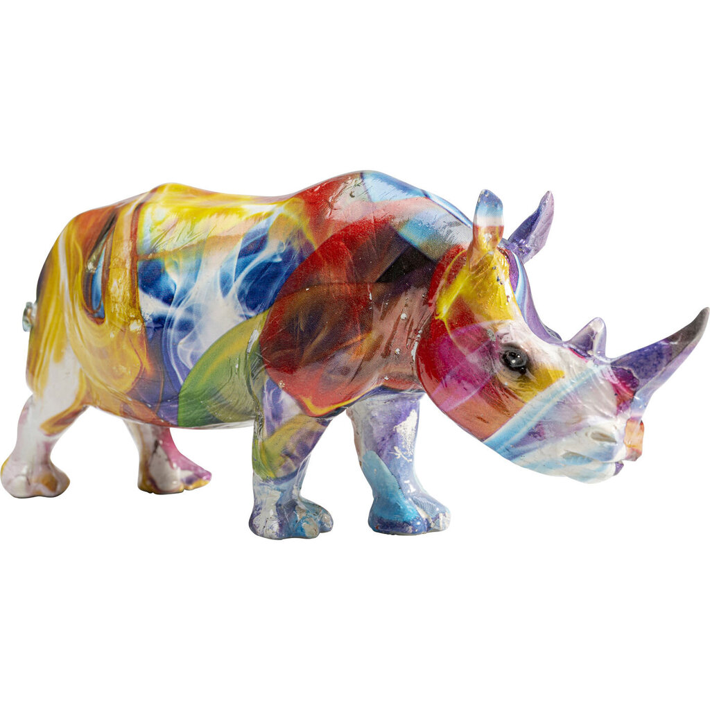 Koristefiguuri Colored Rhino hinta ja tiedot | Sisustustuotteet | hobbyhall.fi