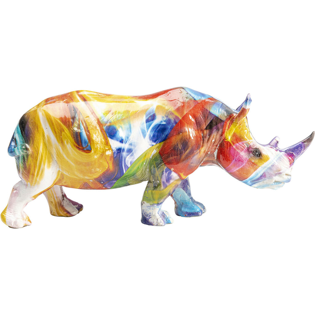 Koristefiguuri Colored Rhino hinta ja tiedot | Sisustustuotteet | hobbyhall.fi