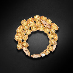 Rintakoru Crystal Branch, Golden Topaz / Colorado Topaz, Swarovskin kristalleilla Diamond Sky Jewelry DS00BR185 hinta ja tiedot | Rintakorut | hobbyhall.fi