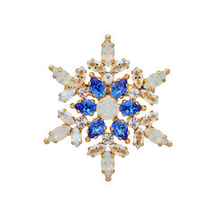 Rintakoru Crystal Heart II White Opal / Moonlight / Sapphire Swarovskin kristalleilla Diamond Sky Jewelry DS00BR196 hinta ja tiedot | Rintakorut | hobbyhall.fi