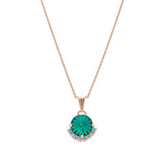 Naisten riipus Clarice V, Emerald, Preciosa kristalleilla DS01K664 hinta ja tiedot | Kaulakorut | hobbyhall.fi