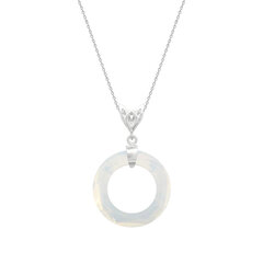 925-Hopea riipukset Cosmic Ring, White Opal, Swarovskin kristalleilla DS01K667 hinta ja tiedot | Kaulakorut | hobbyhall.fi