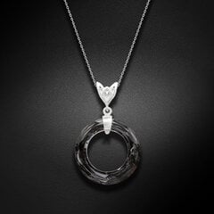 925-Hopea riipukset Cosmic Ring, Silver Night, Swarovskin kristalleilla DS01K671 hinta ja tiedot | Kaulakorut | hobbyhall.fi