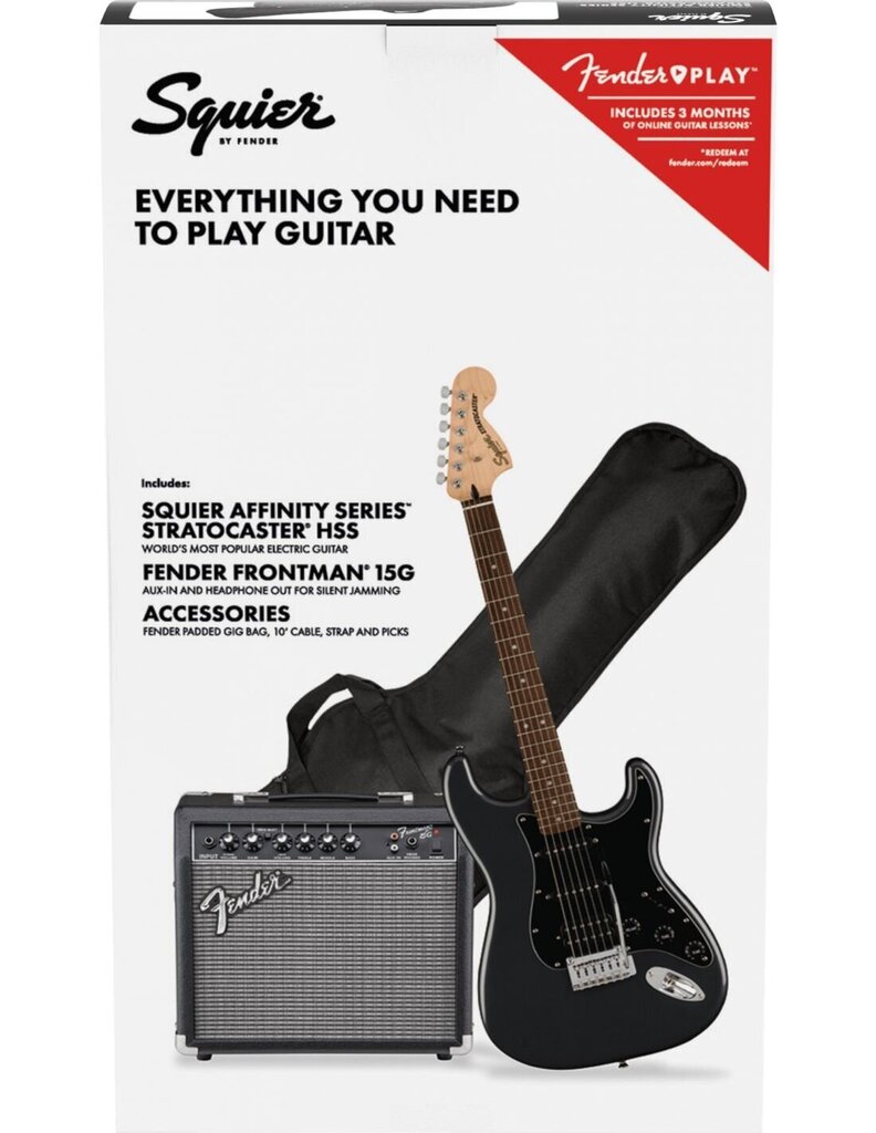 Elektrinės gitaros komplektas Fender Affinity Strat HSS & Frontman 15G hinta ja tiedot | Kitarat | hobbyhall.fi