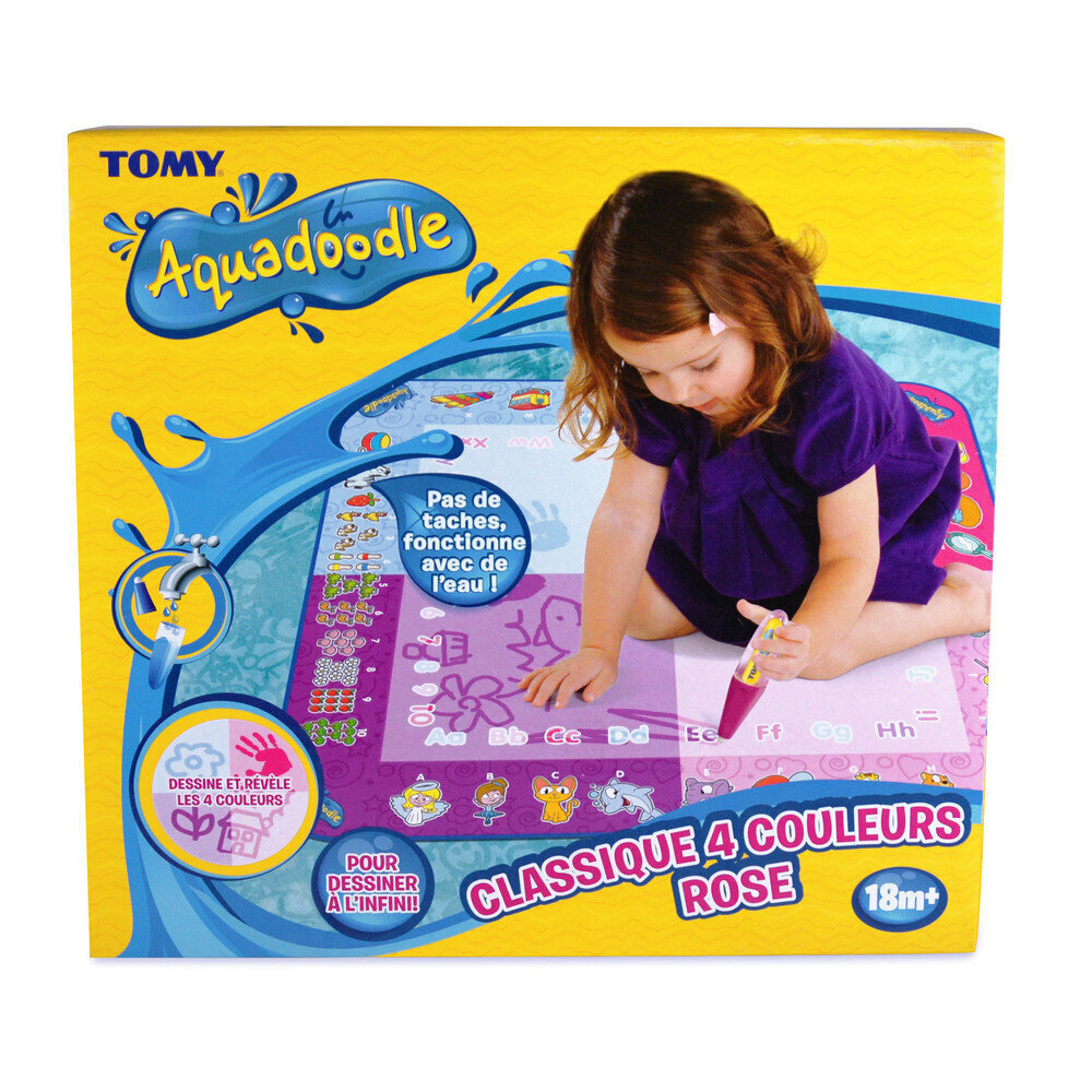 Tomy Aquadoodle piirrustusmatto pinkki T72371 hinta ja tiedot | Vauvan lelut | hobbyhall.fi