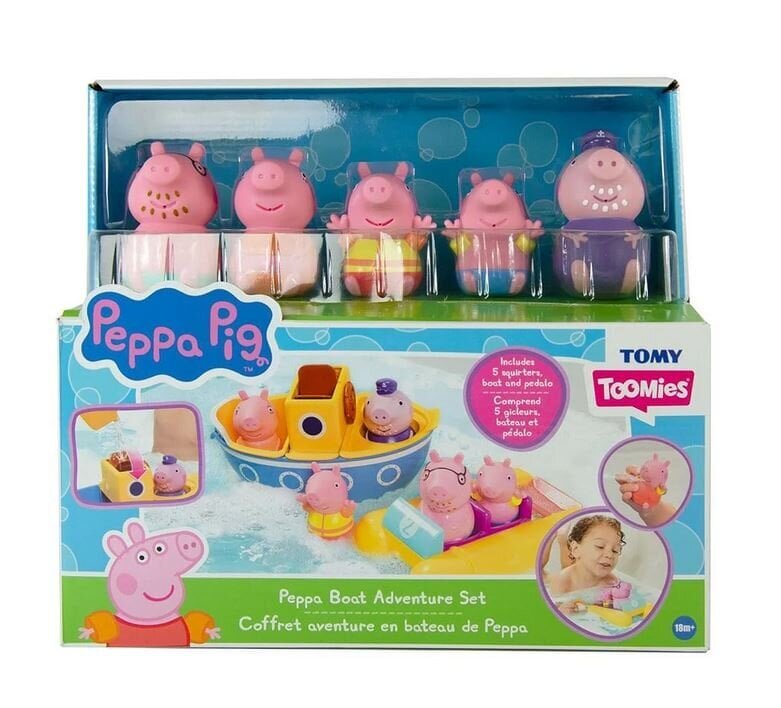 TOMY Peppa Pig Boat Seikkailusetti E73453 hinta ja tiedot | Vauvan lelut | hobbyhall.fi