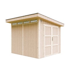 Ensiluokkainen puutarhavaja Timbela M903AB, 237 x 279 x 294 cm, beige hinta ja tiedot | Piharakennukset | hobbyhall.fi