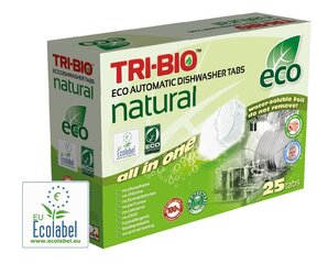 Luomu astianpesukonetabletit TRI-BIO, 25 kpl hinta ja tiedot | Astianpesuaineet | hobbyhall.fi