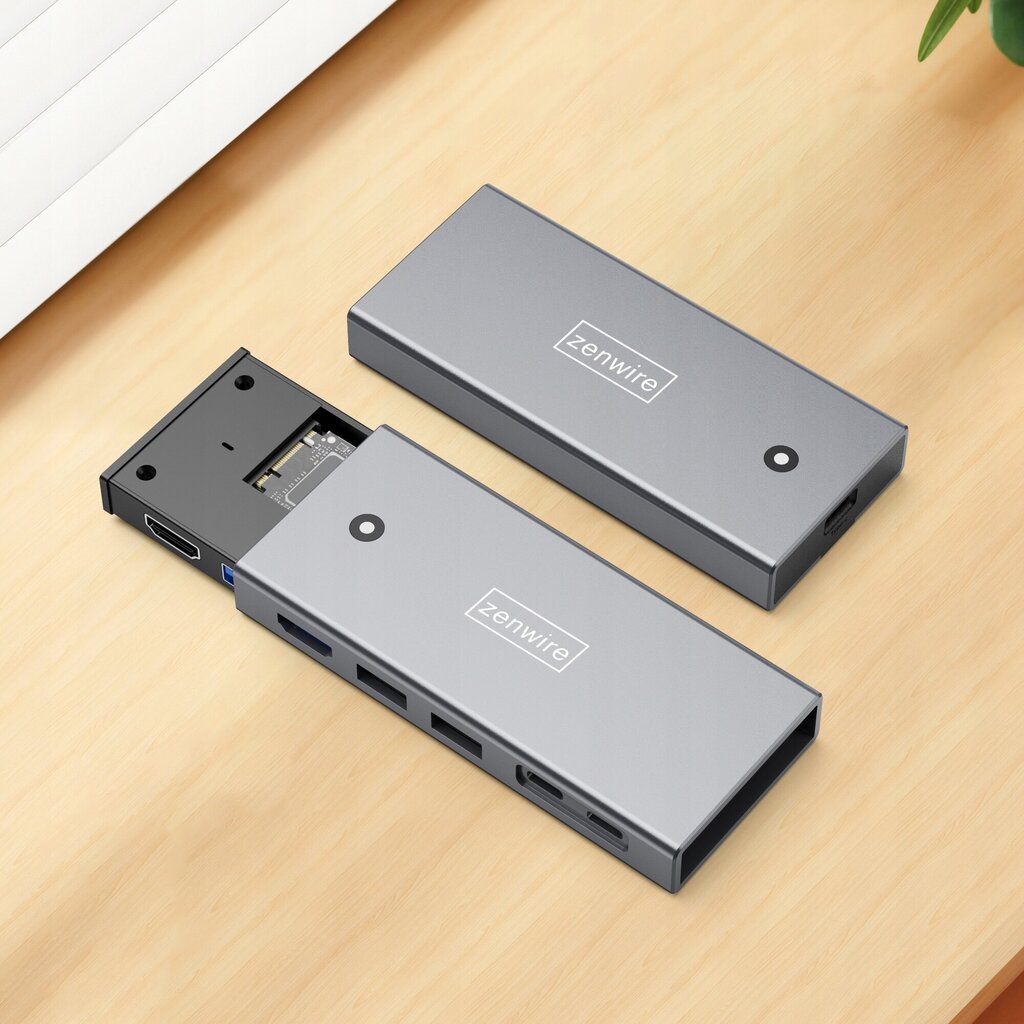 HUB-kotelo SSD Pocket M2 NVME SATA USB-C 3.2 HDMI-sovitin M.2 10GBps hinta ja tiedot | Muistitikut | hobbyhall.fi