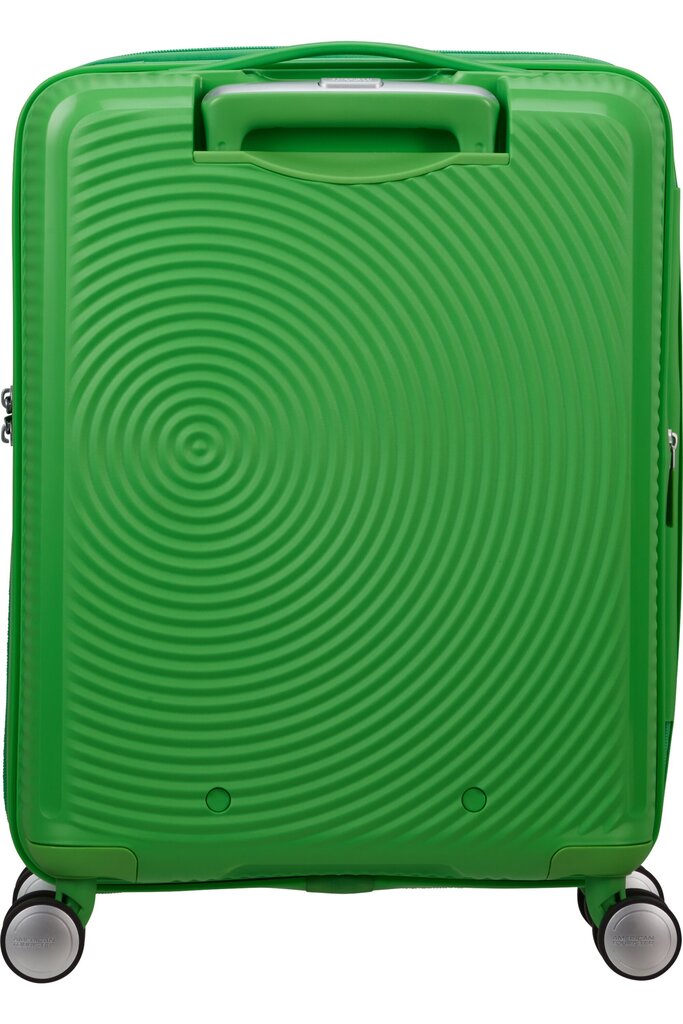 Matkalaukku American Tourister Soundbox Spinner Expandable 55cm, vihreä hinta ja tiedot | Matkalaukut ja matkakassit | hobbyhall.fi