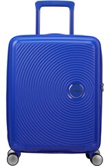 Matkalaukku American Tourister Soundbox Spinner Expandable 55cm, sininen hinta ja tiedot | Matkalaukut ja -kassit | hobbyhall.fi